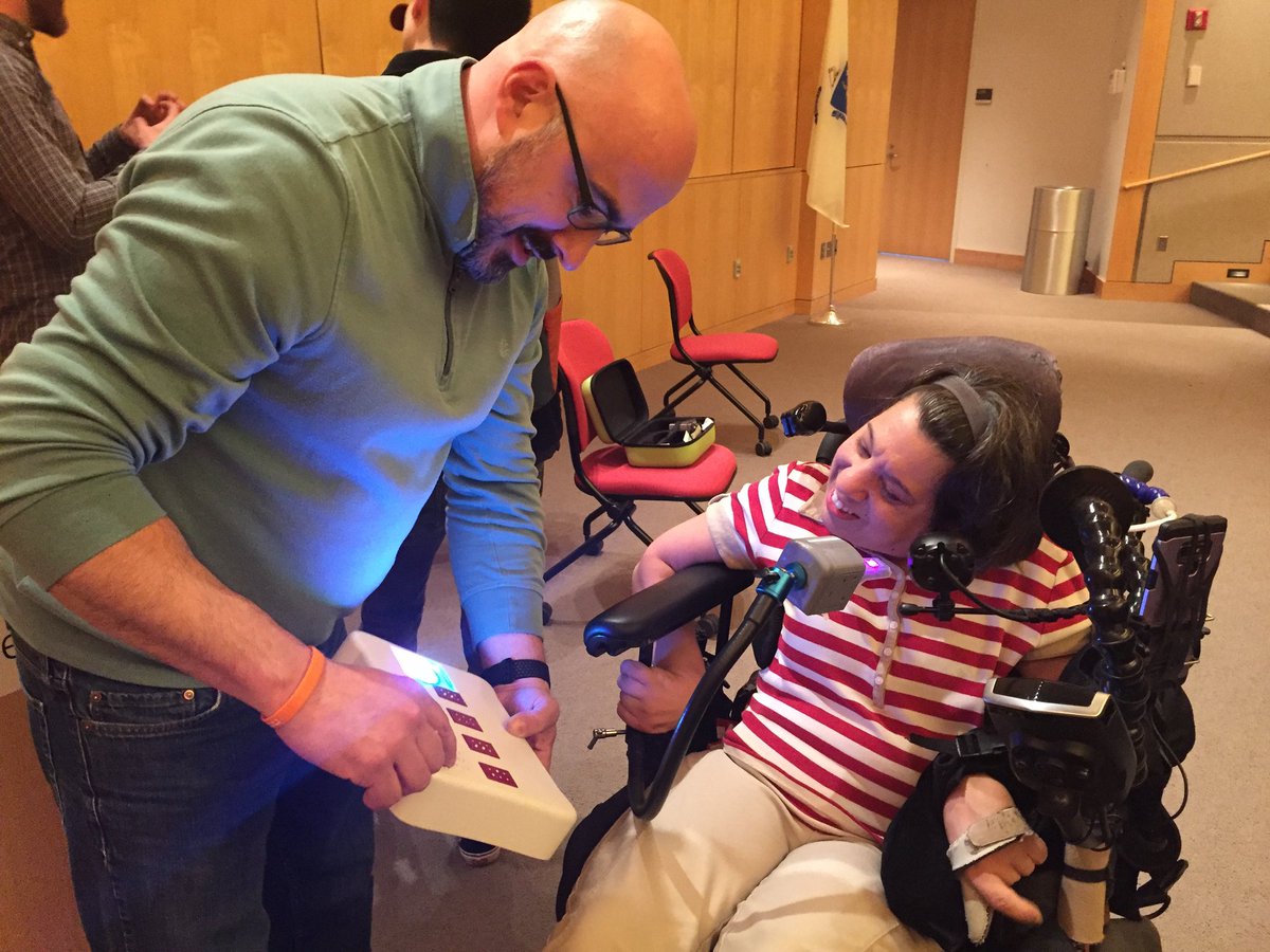 AdaptTheWorld's tweet photo. Had a great day talking with students @OlinCollege during their #engineeringforhumanity class. Also really great to see Adrianna from @PuffinInno, and to meet Ben from @GRIT_Freedom who are both doing amazing things in the accessibility space. https://t.co/0leqT7N6An