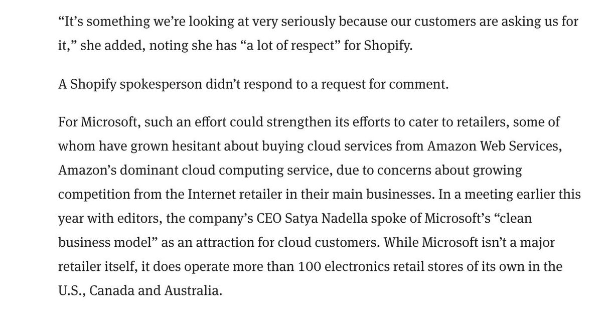2PMinc's tweet image. News: @Microsoft may compete against @Shopify in the eCommerce SaaS space. 

Top potential acquisition targets: 

1. @BigCommerce 
2. @WooCommerce 
3. @webflow