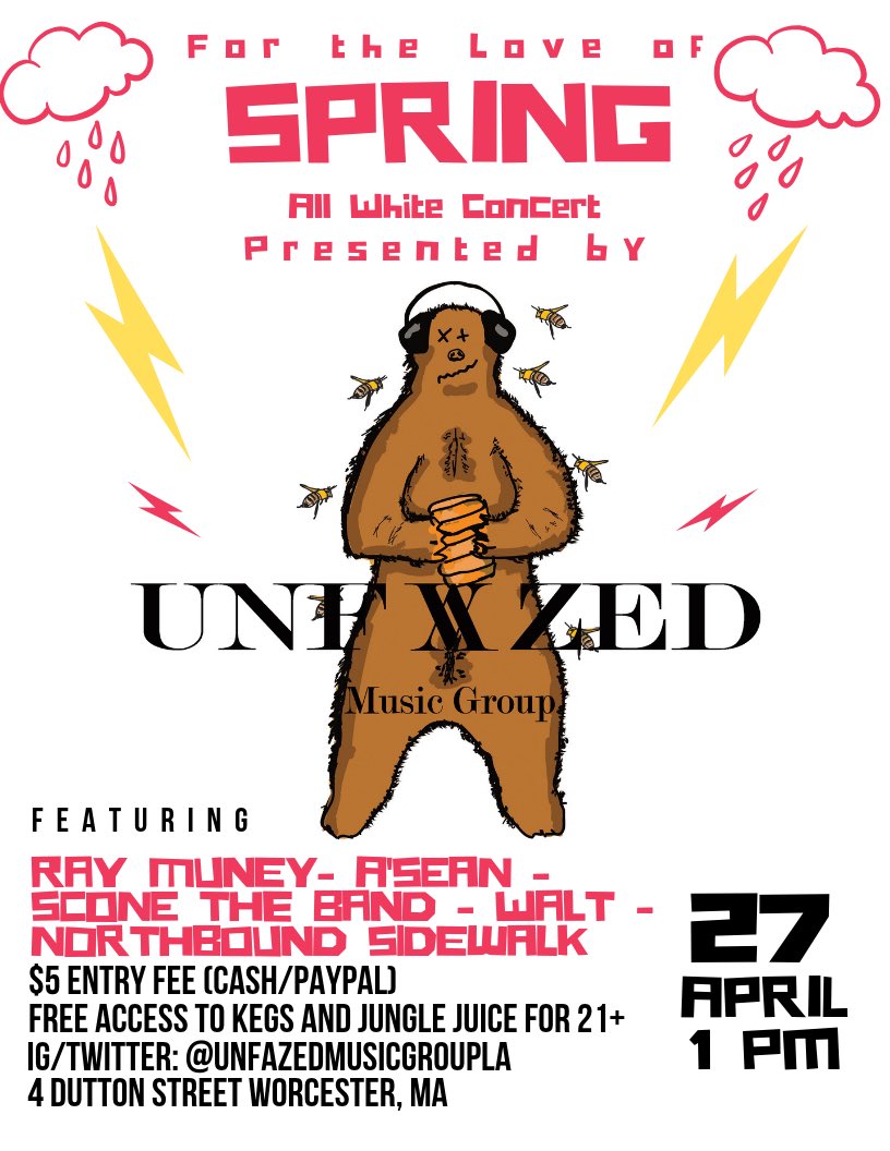 aseanlovesme's tweet image. April 27th me and my brothers got a show in Worcester, Massachusetts. If you in the Worcester area come out and enjoy some great music. All info on the flyer more updates on the way.