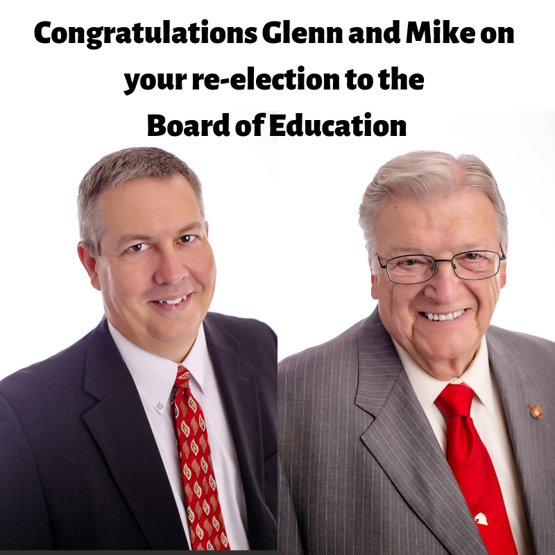 nixaschools's tweet photo. Congratulations to Mike Copeland &amp; Glenn Scott on your re-election to the Board of Education https://t.co/OwmQO2n75q