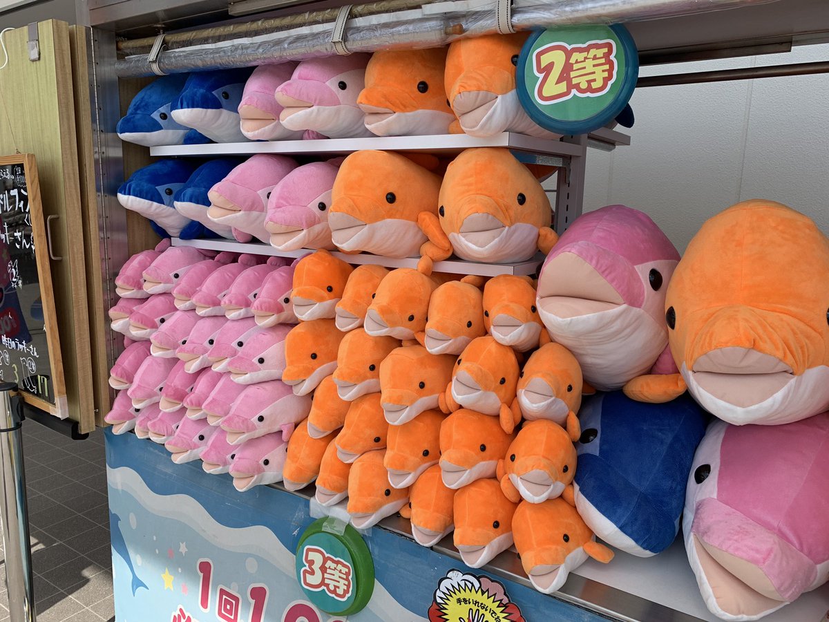 専用❤みかん＊超超特価⭐ふわとろ☆８重ガーゼ⭐特大ブランケット⭐魚＊水族館 仙台うみの杜水族館】ラッキードルフィンに新色登場！ 三陸名物の