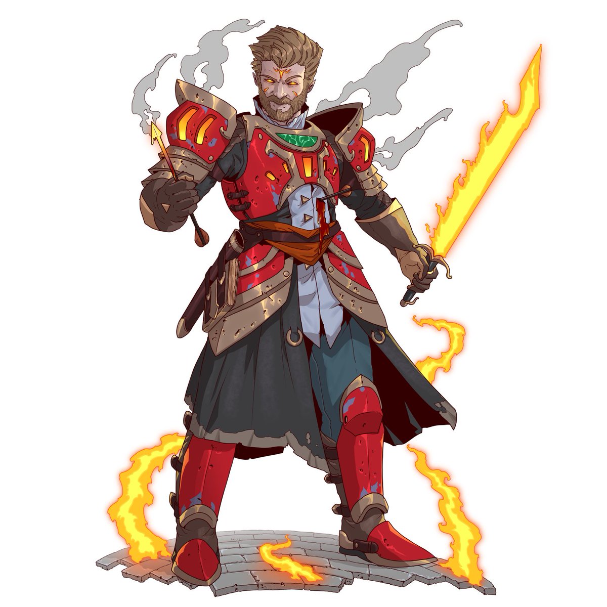 sane_kyle's tweet image. Lorassin Braygid Ter

#knight #pyromancer #flamingsword #fantasy #comicart #eldritchenginescomic #artistsontwitter #characterart
