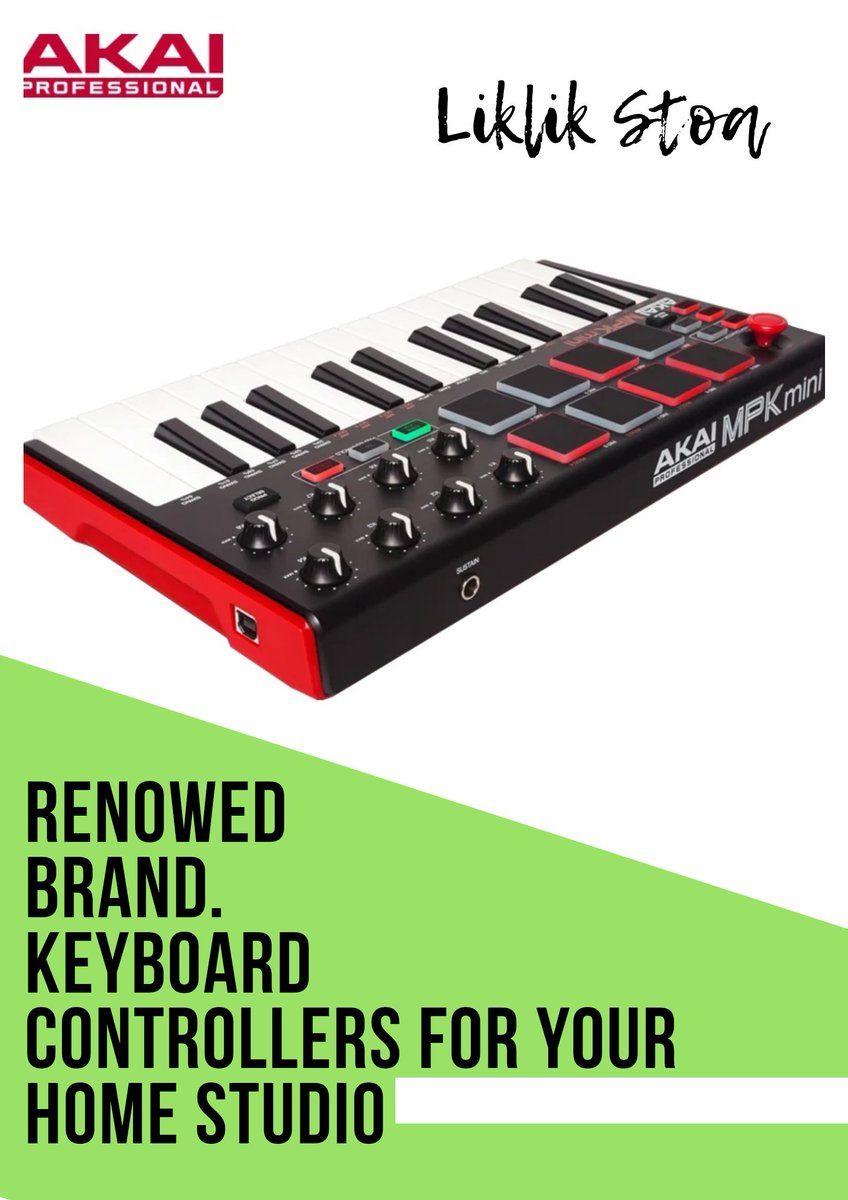 LiklikStoa's tweet photo. For that Music Production Genius..!
Great Equipment means Great Sounds. Order Premium Brands here at #liklikstoa
#Akai #keyboardcontroller #controller #homerecording #musicproduction #music #WeCare #lowprice #customerfirst #bestintown #resonableprice #quality #pngowned https://t.co/jaVR7GXtgV