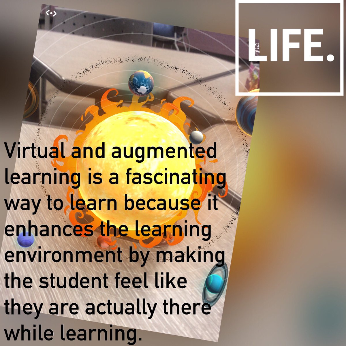 MsWilliamsClas's tweet photo. Virtual learning cranks up the learning by sometimes creating life size images of things we probably could never get closed to. Making the learning more intensifying.🔎 #EdTechChat #NTchat @JessicaRae929 https://t.co/GksODTZKki
