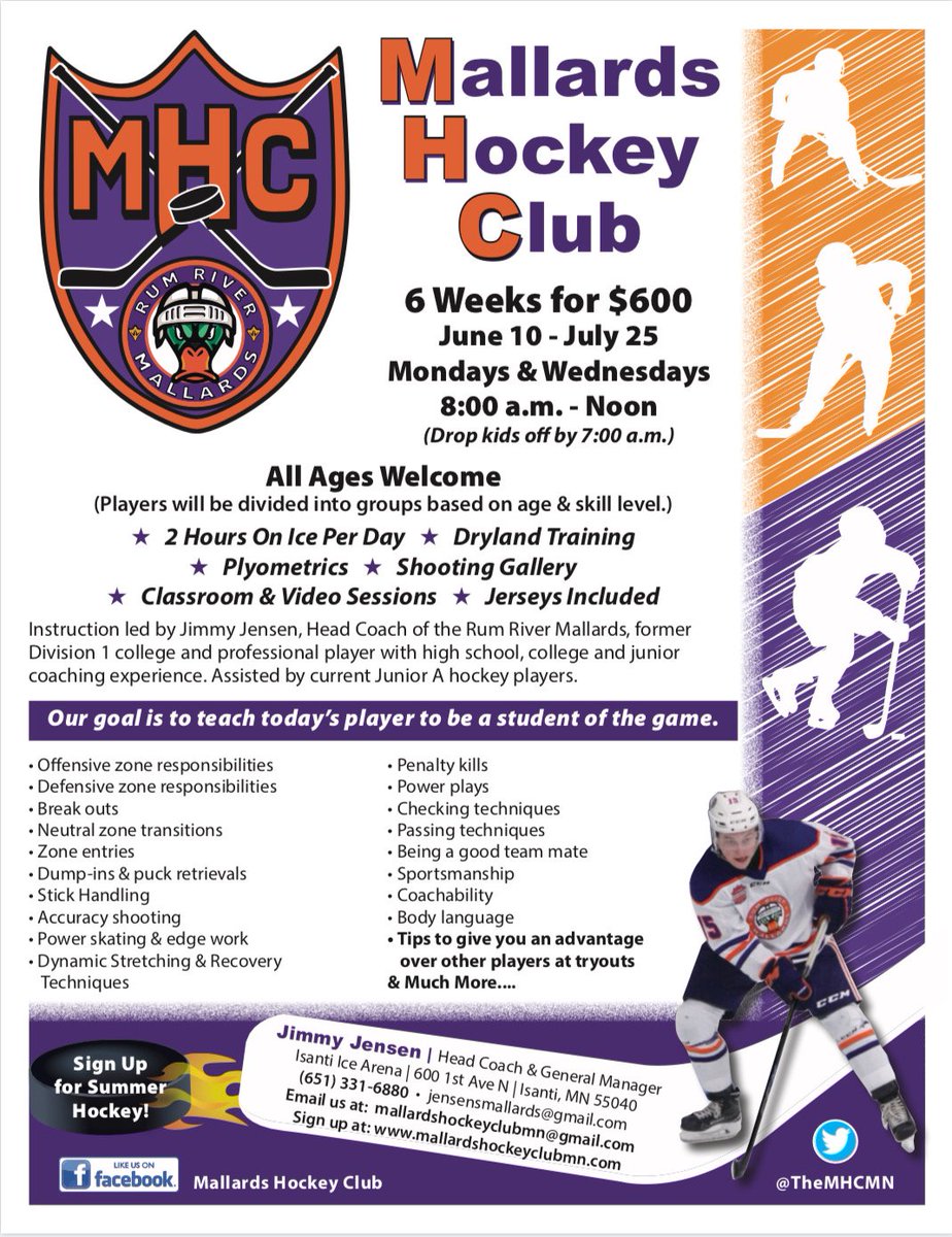 TheMHCMN's tweet photo. @Irondale_Hockey I'm the Head Coach of a junior team 37 minutes North of you in Isanti. If anyone is willing to make the drive this summer, I'm putting on a high end training camp. Check out https://t.co/bjA9jFlH7B  to register. JOIN THE CLUB! https://t.co/0Ls7T3LSZ2
