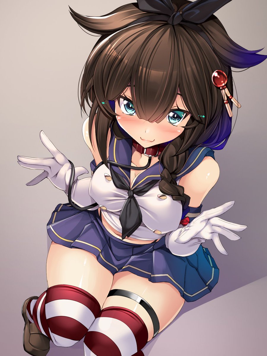 今回は俯瞰の練習だ！ちょっと気に入った絵があったので目トレスでそのままの構図パク・・・参考にしたクソ時雨だよ！ついに島風服って単語すら付かなくなったゾ！例によってメガネ抜きも用意してる　( ˙³˙)わさび抜き的な？