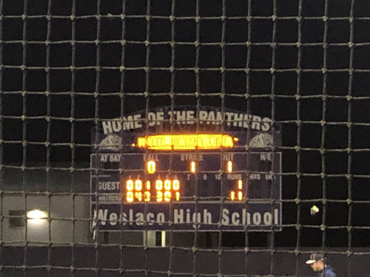 #PantherVictory We beat Edinburg Cougars 11-1 in six! Johnathan Castillo pitched another gem. Raul Camarena had a great 4 for 4 game and Seth Sanchez with another home run to help lead us to victory! 
#PantherPride