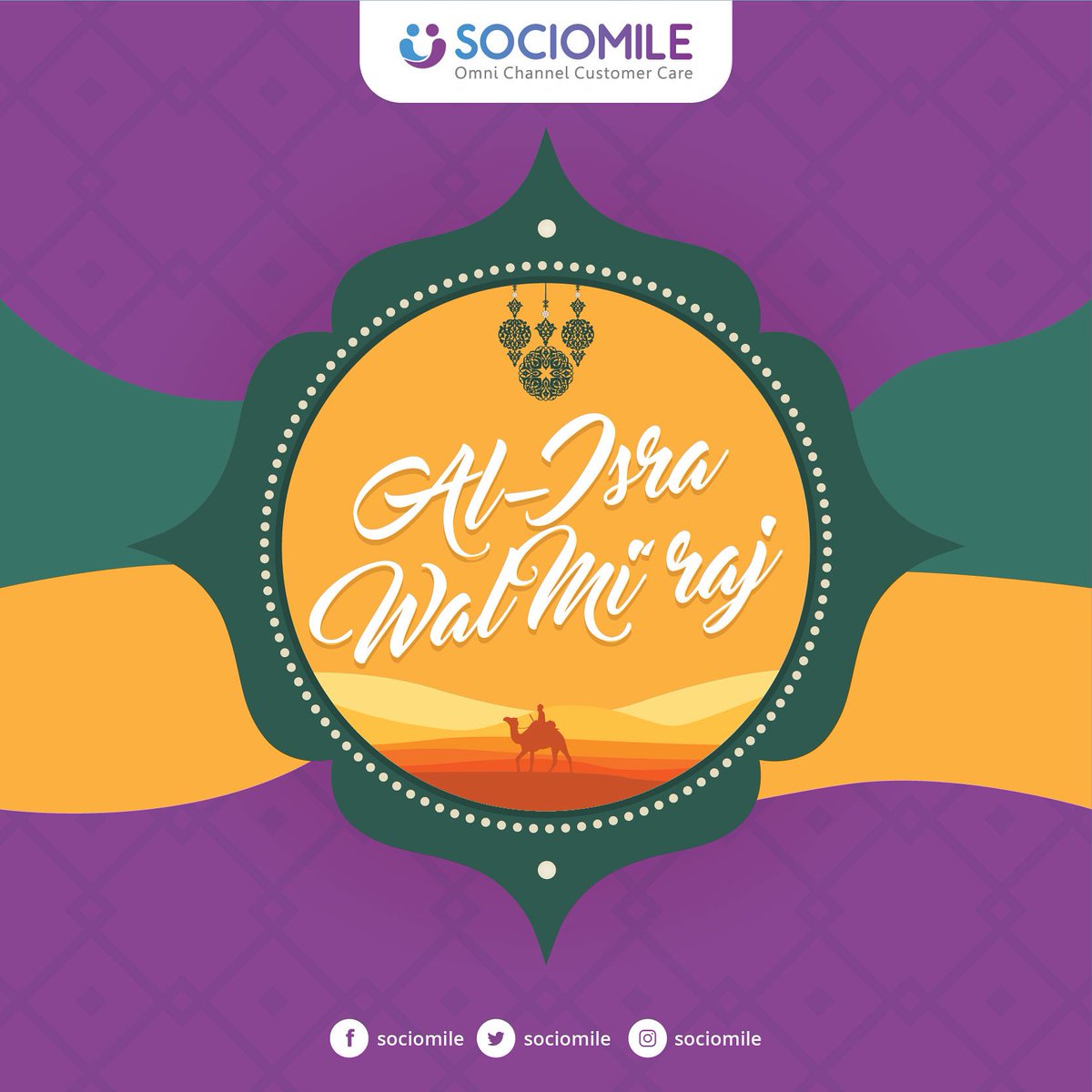 sociomile's tweet photo. Sociomile mengucapkan Selamat Memperingati Isra Miraj untuk seluruh umat Islam. Semoga kita bisa selalu meneladani akhlak mulia Nabi Muhammad SAW.
.
#isramiraj #isramirajnabimuhammad #isramiraj2019 #sociomile #sociomileupdate #digitalcallcenter #sociomiledigitalcallcenter https://t.co/5Mi3uNI9bE