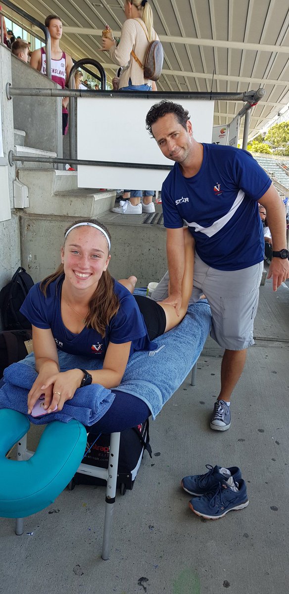 Here's the Australian U20 High Jump Champion getting ready for tomorrow's Heptathlon. Congrats <a href="/JamiesonBattis1/">Jamieson Battistella</a> on breaking our U20 &amp; Open Club records.