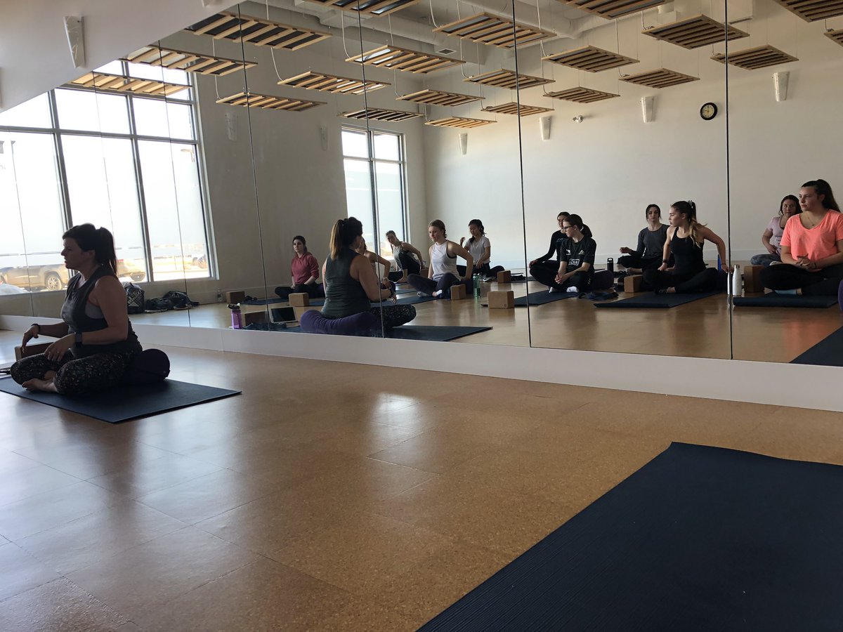 Hey <a href="/oranjfitness/">Oranj Fitness</a> Grande Prairie! Thanks for having our <a href="/JP2GP/">St. John Paul II</a> grade 9 and 10 yoga students this afternoon. We had so much fun trying tabata, spin and hot yoga!
