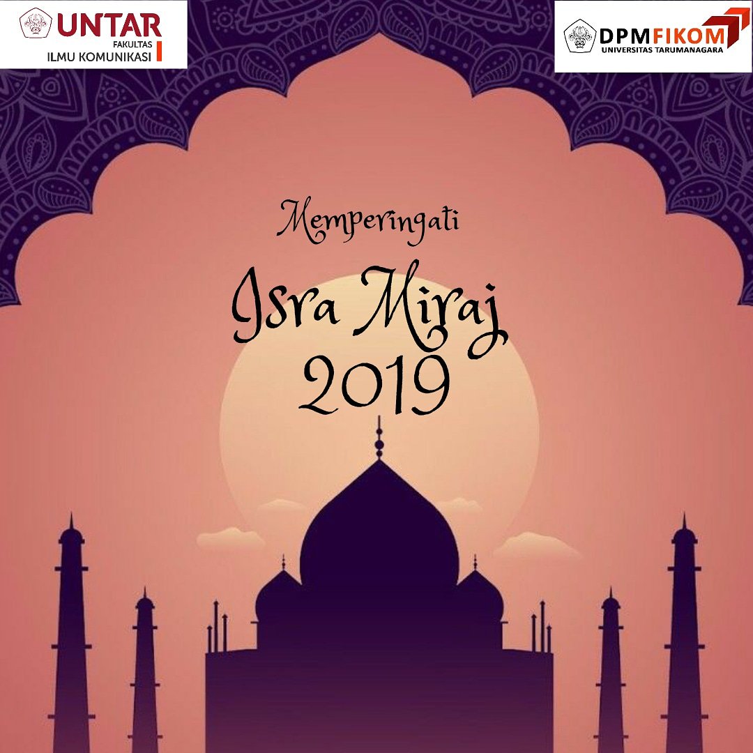 Selamat memperingati hari Isra Miraj Nabi Muhammad SAW bagi umat Islam. Semoga hikmah dan kebahagiaannya selalu menyertai🙏