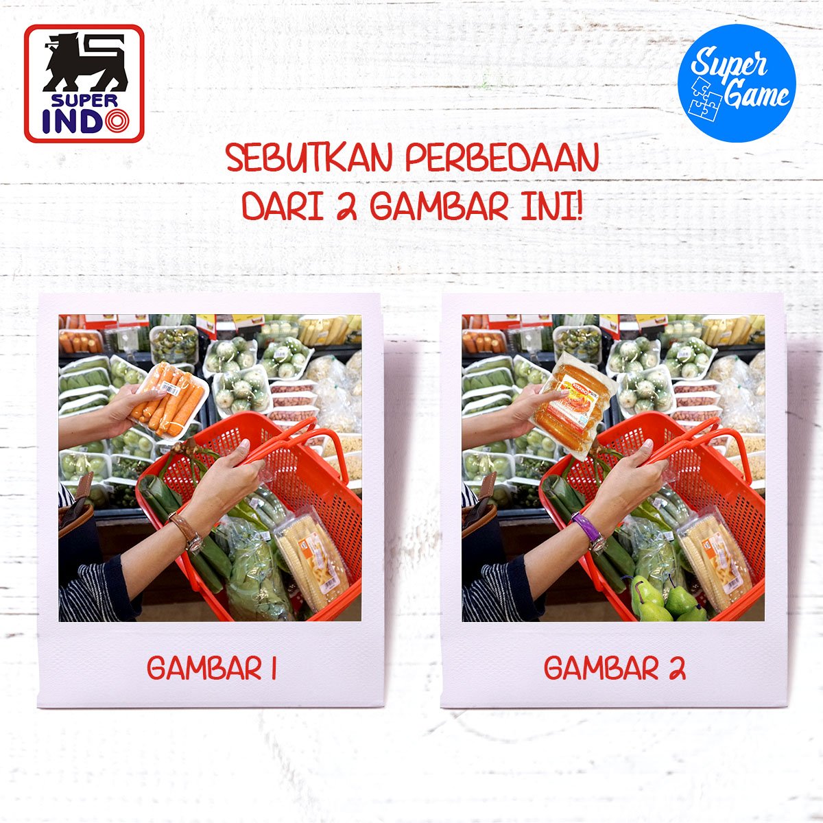 InfoSuperIndo's tweet photo. Ada voucher @Rp50.000 untuk 2 orang yang berhasil menjawab.

1. Follow @infosuperindo
2. RT post ini
3. Tulis jawabanmu &amp; #SuperIndo #SuperGame
4. Tag 3 temanmu.

Jawaban ditunggu hingga 3 April 2019 jam 23.59 WIB. 

#SuperIndo #SuperGame #SuperHemat #SuperIrit #KuisBerhadiah https://t.co/5NYlXI50xn