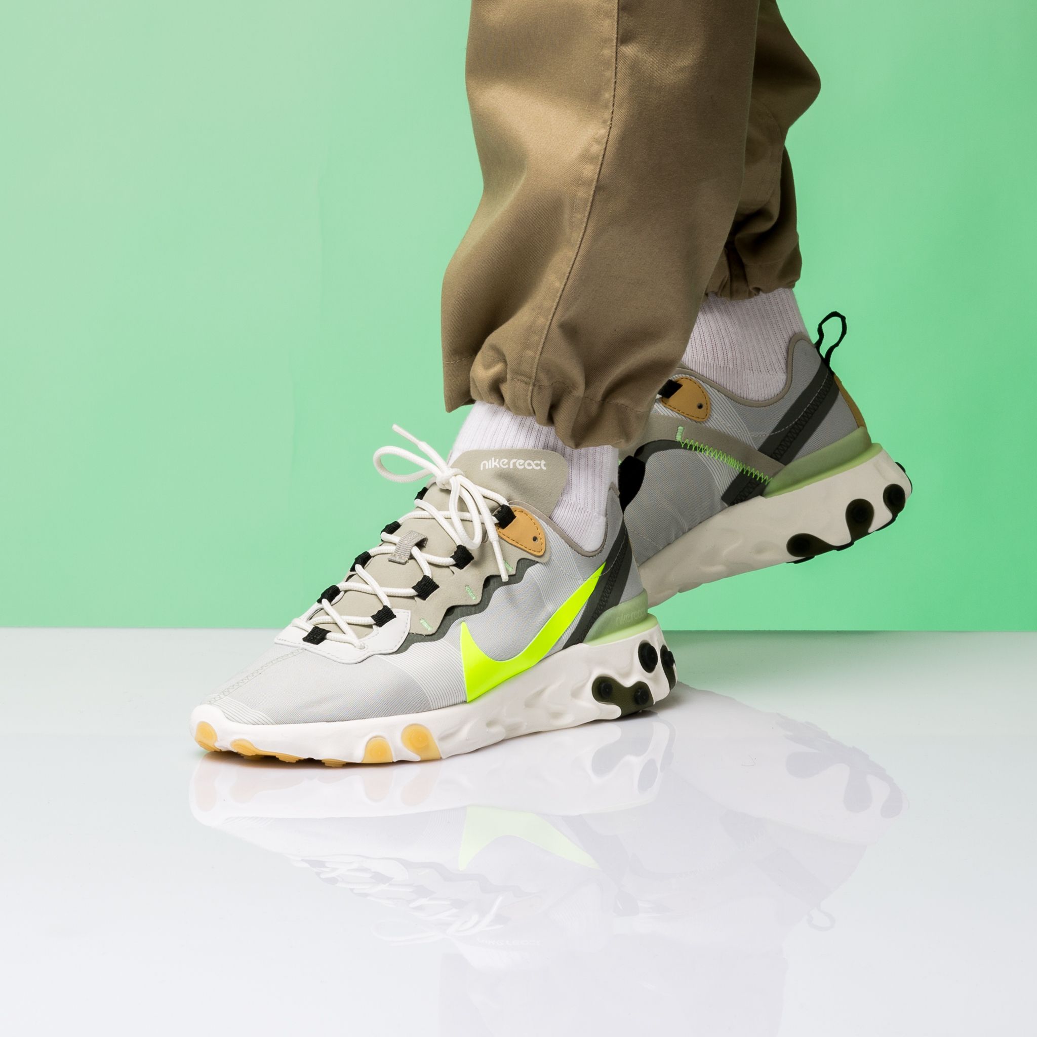 Titolo on Twitter: "Check out our newest arrival! 🌟 Nike React Element - Spruce Aura/Volt-Spruce Volt L I N K ⚡ https://t.co/1nVKo7OSWo #nike #reactelement55 #reactelement #new #fresh #kicks #sneakers