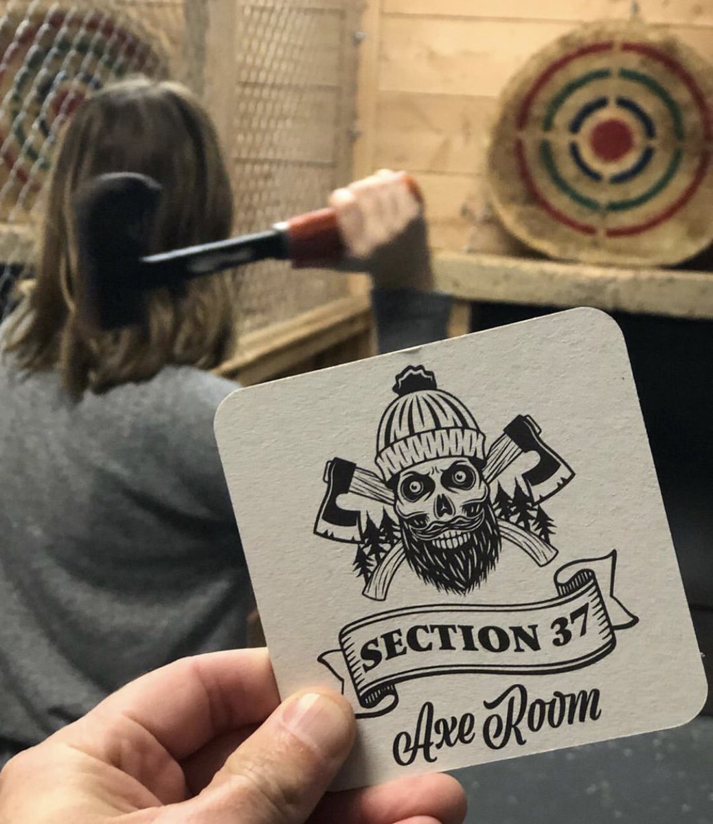 section37axerm's tweet image. We had a very successful 2fer Tuesday ! Thank y’all who came in. Stop by next Tuesday to get 2 hours of throwing for the price of one !
📸: @boisesbestbites
🌲 #axethrowing #section37 #axethrowingboise #section37boise #idaho #axe #axeroom