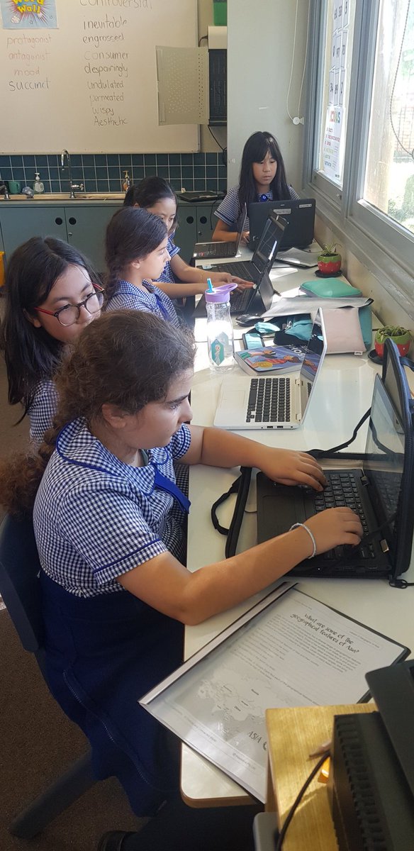 vickyleedale's tweet photo. I am in awe of these amazing kids. 5/6C researching and creating an e-book for a Year 3 class. They are sharing their Google slides with their group members with ease #highengagement #futurfocussed #computerliterate @fairvaleps https://t.co/NpZdjochyQ