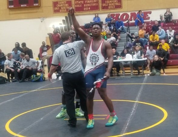 FHS_wrestling1's tweet photo. Congrats to Senior Captain Elijah Solomon @h3x_e for earning All-Met honors (for the 2nd time this year - Football &amp; Wrestling) following yet another State Championship campaign. #2ndToNone #HardWorkPaysOff https://t.co/2bxN1ZtQC9 https://t.co/2K1G3WvGAr