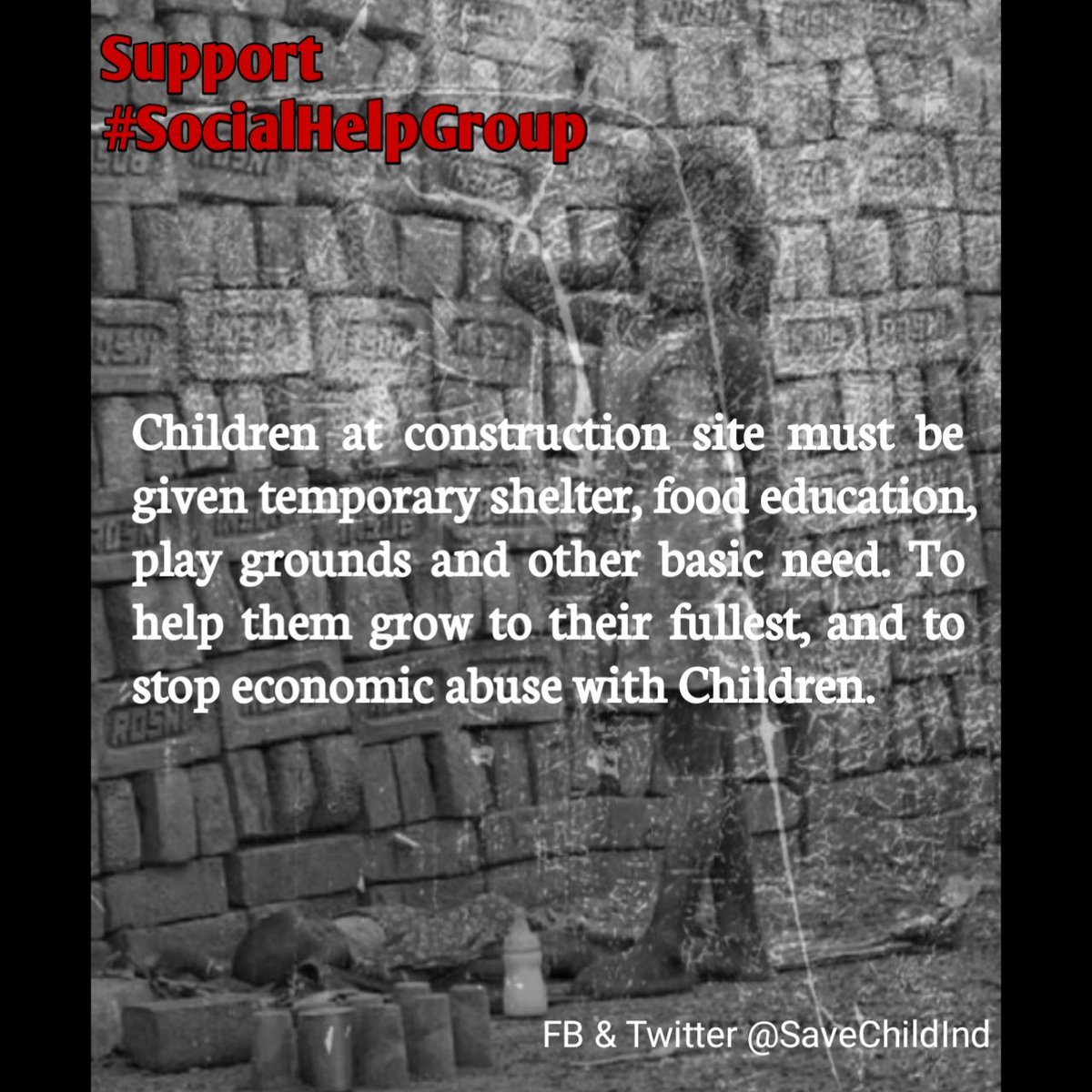 SaveChildInd's tweet photo. See the life of Children of construction worker. Until no #SocialHelpGroup, such thing cannot stop. I had mentioned the solution with such group in my paper n similar memorendum fwd to @MinistryWCD , but they are denying formation.
@UNICEFIndia @NCPCR_
@ANI
Photo Source : FB https://t.co/fzV40jhyNM