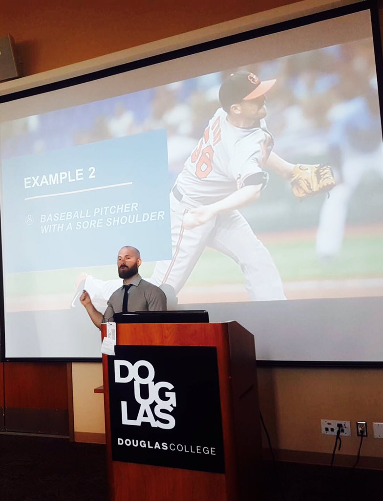 ImpulseSportWV's tweet photo. Thanks @douglascollege for inviting Impulse Clinician @NLendvoy to guest lecture today for #nationalbiomechanicsday ! #rehab #injuryprevention https://t.co/aad2CQNU2o