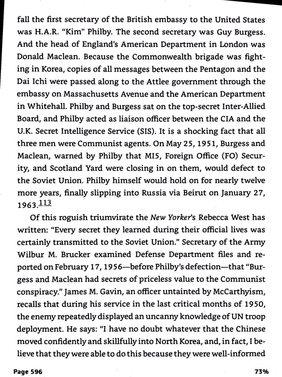 Communist spies provided USSR and Red China the UN policies and plans in the Korean War