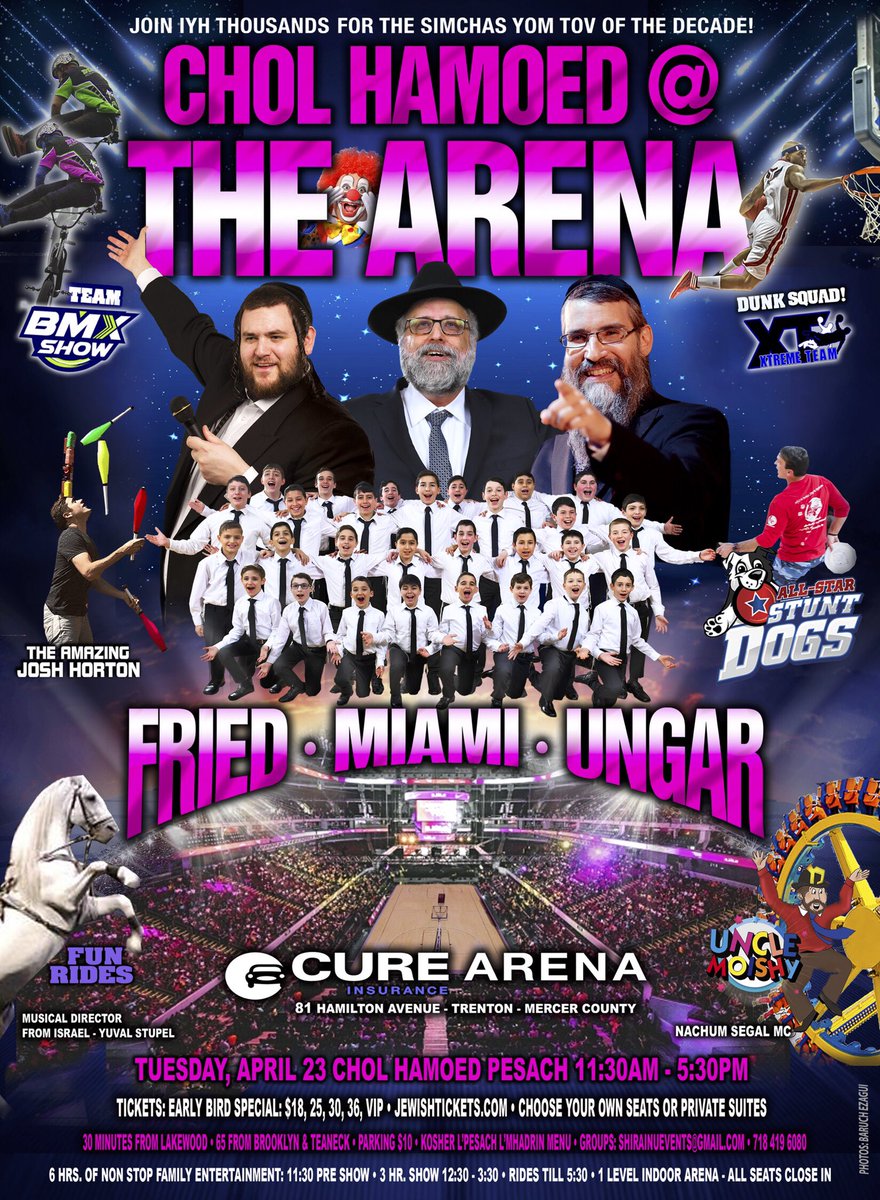 Chol Hamoed at the Arena! JewishtTickets.com