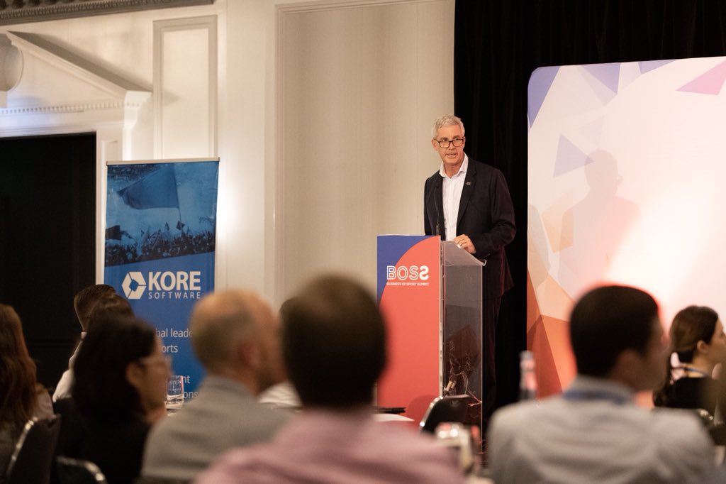 BOSSummit's tweet photo. Thanks to Peter Campbell, Head of @FOXSports for discussing with us the ‘Opportunities in the World of Sport Broadcasting.’ #BOSSummit https://t.co/e4UDkLTev1