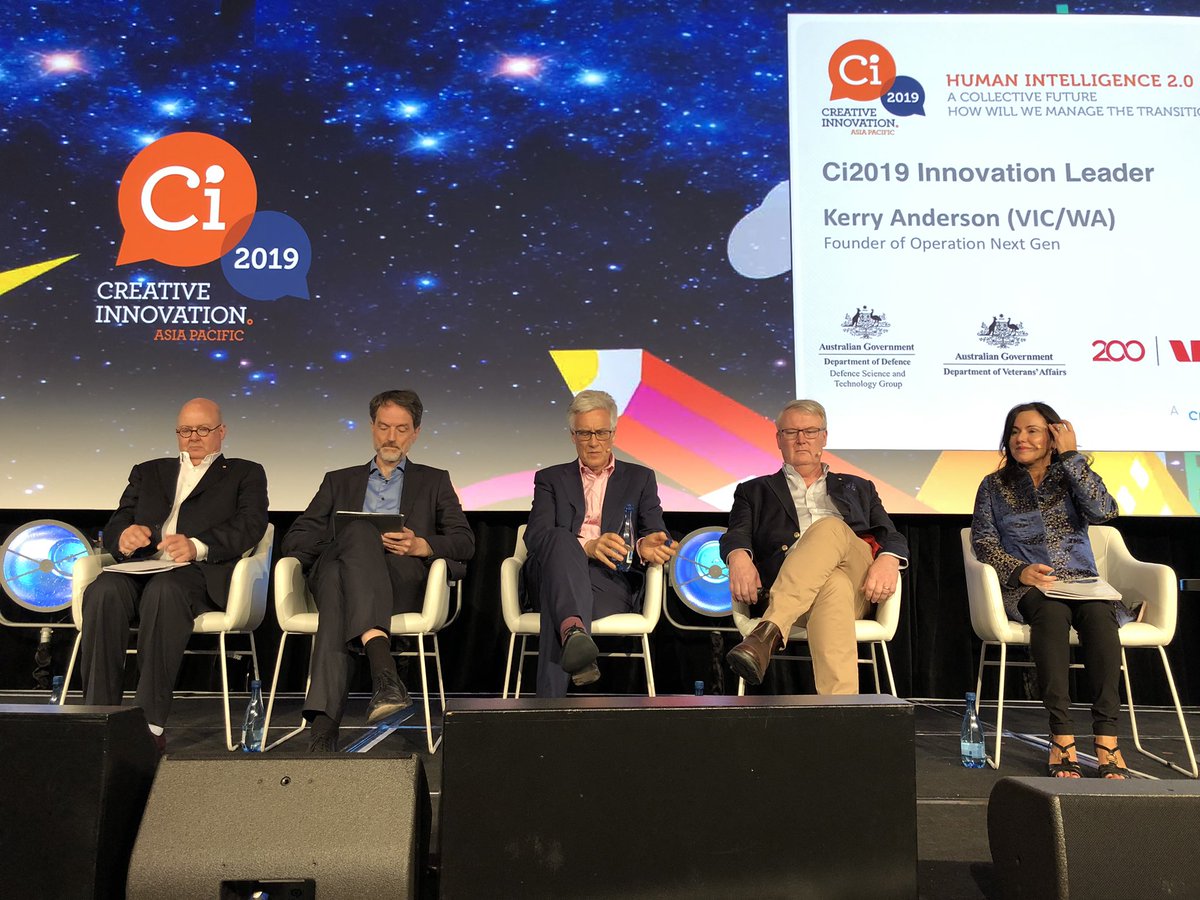 The final amazing panel up on stage at Creative Innovation 2019  #CiGlobal