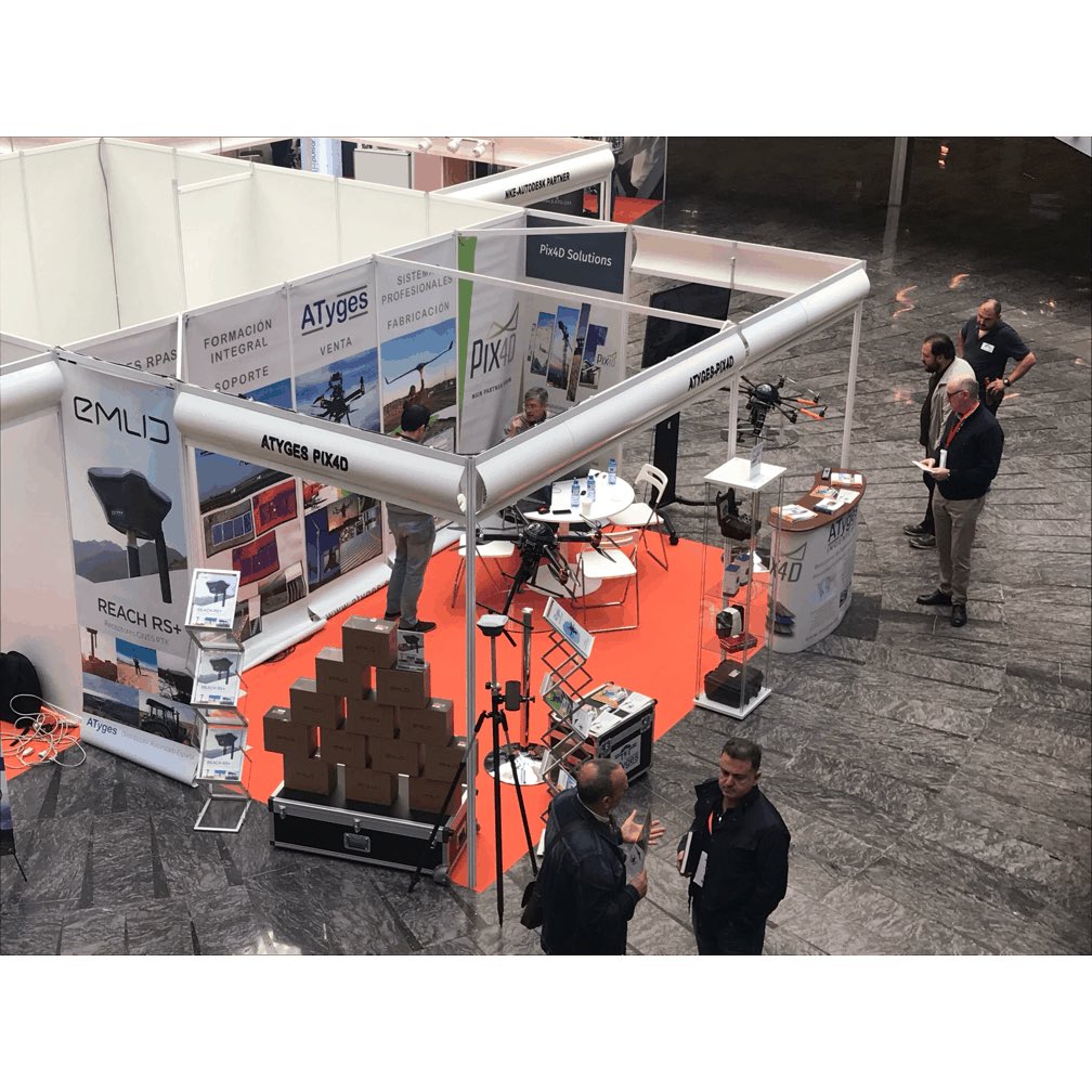 ATYGES's tweet photo. Te esperamos en @geotech_fair. Ven y prueba los GPS #ReachRS, la cámara multiespectral @MicaSense Altum, la #WirisPro y las últimas novedades de PIX4D y el software PPK para el Phantom 4 RTK @WorkswellCZ @TERMOGRAFIA_ @pix4d @emlid https://t.co/lPVZpallY9