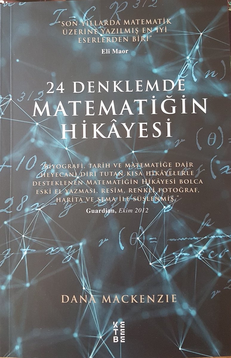 Bundan sonra böyle. Her ay <a href="/ketebe/">Ketebe</a> nin yayınladığı kitaplardan birer adet hediye edeceğim takipçilerime. 

Bugün Dana Mankenzie'nin '24 Denklemde Matematiğin Hikayesi' kitabı var. 

Tabii ki RT edenlerden birine çekilişle. 12:15'te kapanır sandık.