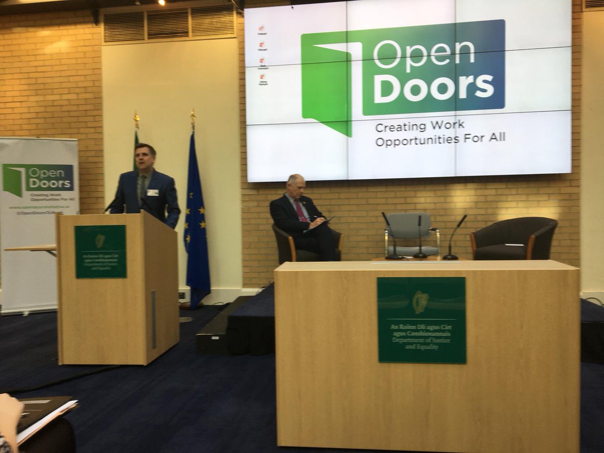 e_frontiers's tweet photo. @e_frontiers team are attending at the seminar organised by @OpenDoorsToWork with Government Departments supporting #OpenDoorsToWork. In the photo, Liam Reid from @DiageoIreland is giving a speech. https://t.co/sxZdPkPrqv