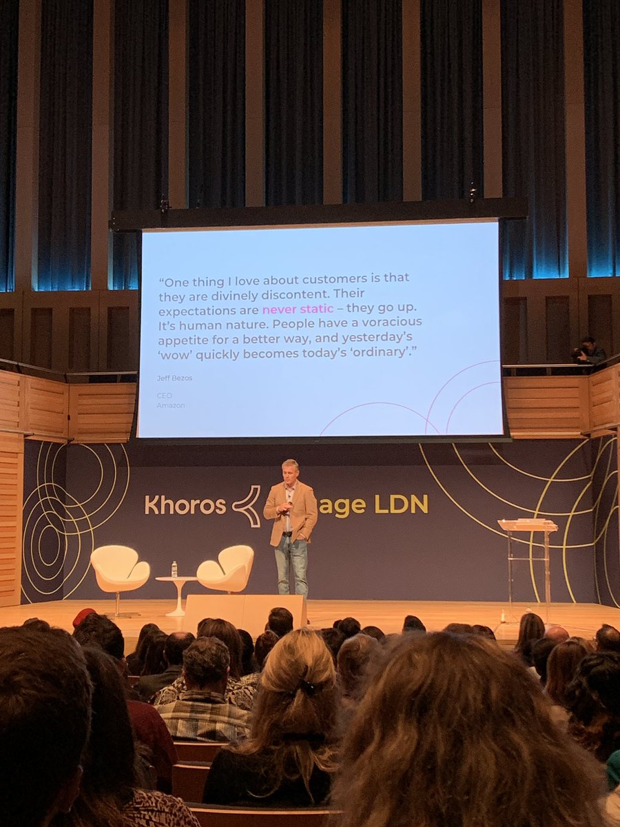 mattrobinson87's tweet photo. At #KhorosEngage today to hear insights on how to build more meaningful customer relationships and the nuances around connectivity, engagement and community. Here’s an inspiring quote from @Hess_Peter CEO @Khoros opening, thanks to @amazon’s big chief. https://t.co/ThXlF95rUM