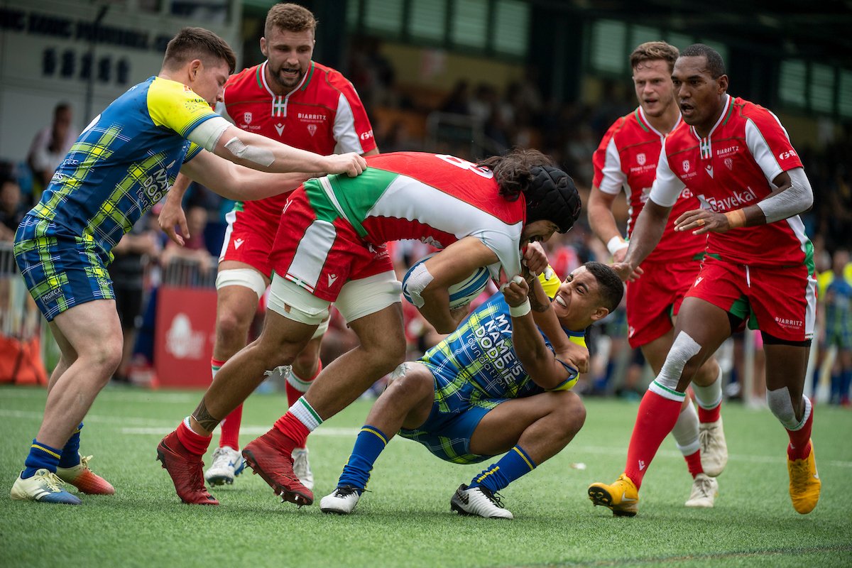 Projecx Waterboys on 🔥 at the #HK10s. 
They go 3 for 3 in the group stages including a huge upset against #1 seeds Biarritz Gavekal. 👊