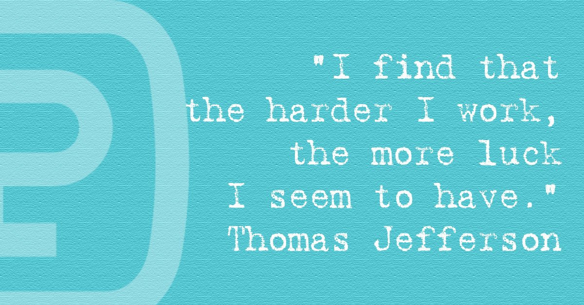 Protemos_TMS's tweet photo. "I find that the harder I work, the more luck I seem to have."
-- Thomas Jefferson
#Protemos #quotes #business #management https://t.co/yL2EaAnHx1