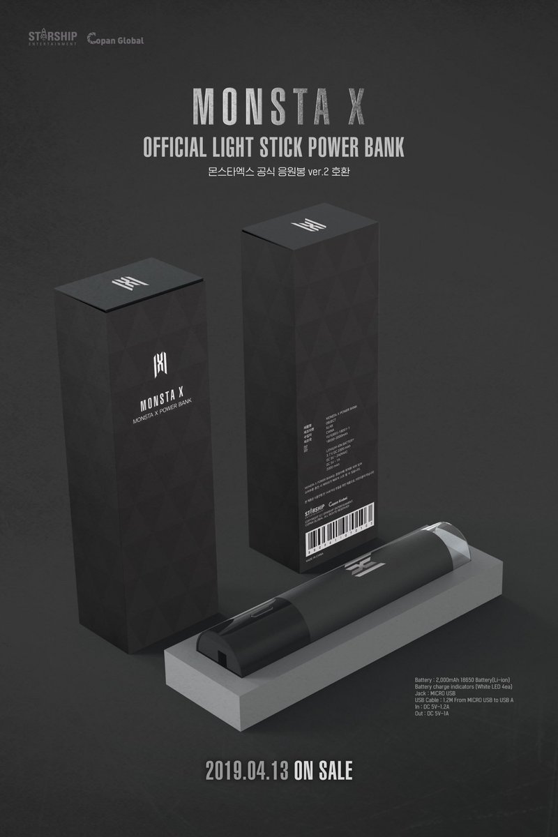 OfficialMONSTAX's tweet photo. [#MONSTA_X]
#몬스타엑스 #공식응원봉
OFFICIAL LIGHT STICK VER.2

190405 : PRE-ORDER
190413 : ON SALE

#MONSTAX #몬둥이2

👉🏻 https://t.co/yTM3Lk9Kvz https://t.co/aAy5dcnVO4