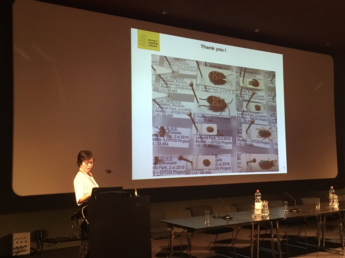 claugobel's tweet photo. Simon Gmajner from @kersnikova, Pawel Wyszomirski from Meritum & Carole Paleco from @RBINSmuseum at their best sharing their learnings from a zillion @TogetherSci activities #DITscience https://t.co/464F8x8vsW