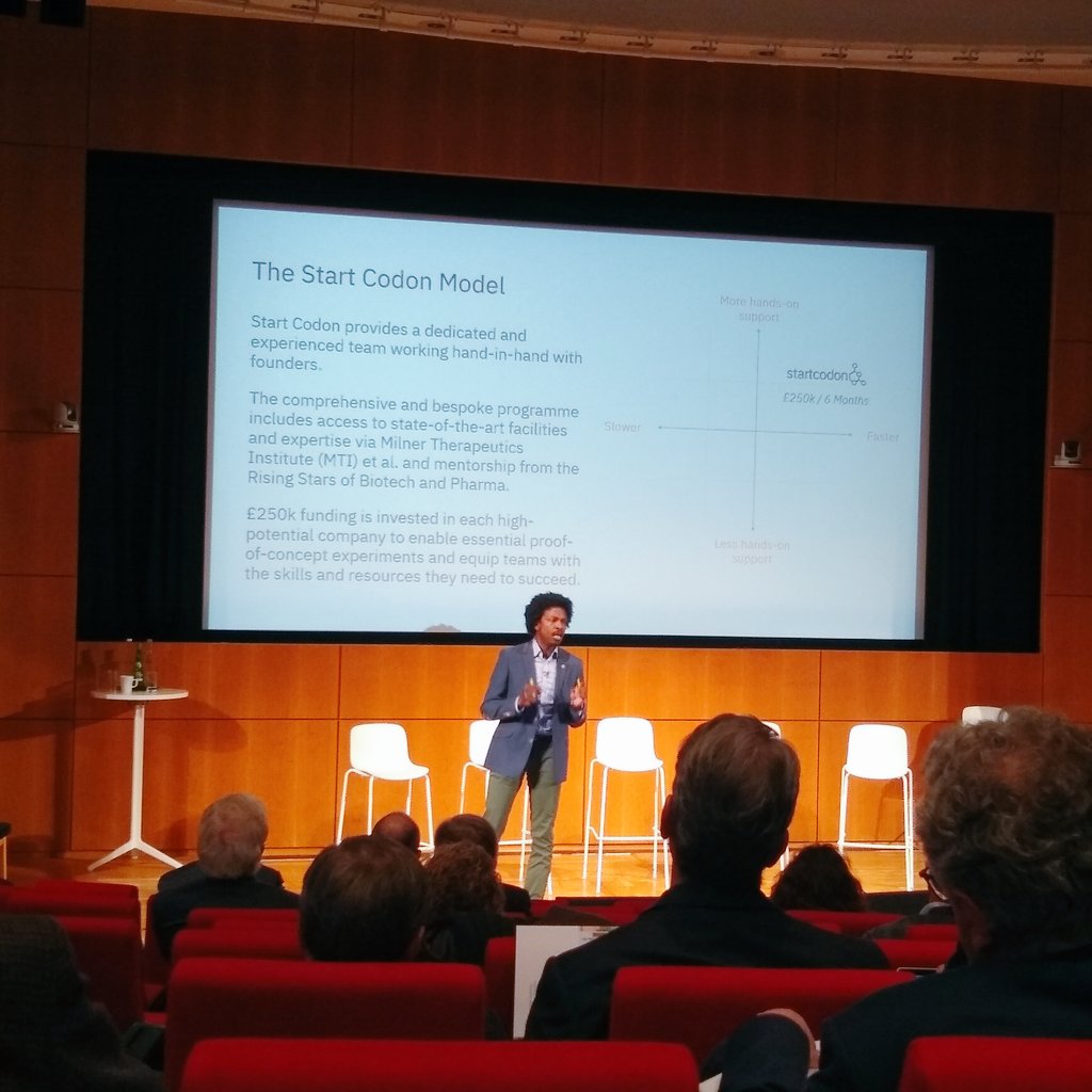 BioSciImpact's tweet image. &quot;We&apos;re going to be like Motown...&quot; Great metaphor from Jason Mellad of #StartCodon on the sort of innovative disruption they aim to enable in the #Cambridge cluster @TheMilnerInst #AccBioInno2019