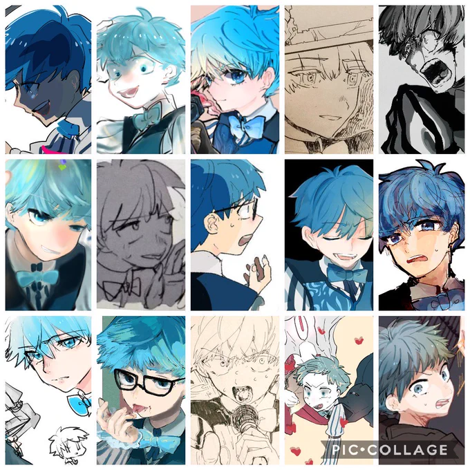 絵を描くことでしか誕生日をお祝いできなかったので少しデルセンの顔まとめてみたんですが毎回顔違いすぎではなかろうか… 