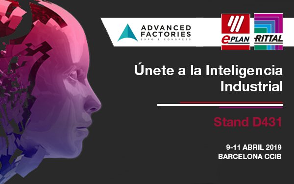 Eplan y <a href="/Rittal_ES/">Rittal ES</a> estaremos un año más en <a href="/AdvanFactories/">Advanced Factories</a> del 9 al 11 de abril, en el recinto del CCIB en Barcelona dónde se darán cita el futuro de la automatización y el digital manufacturing y la robótica. Visítanos en el Stand D431!
#advancedfactories #AF2019