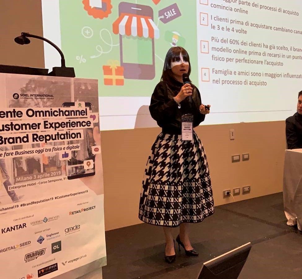 soiel_it's tweet photo. La parola a Giulia Maserati di @INGItalia che ci spiega l'approccio #omnicanale di di un nuovo modo di fare banca, sempre più digitale e moderna, oggi a #Milano a #BrandReputation19 #CustomerExperience19 #Omnichannel19 https://t.co/V3i62bJowA https://t.co/tYnJw1BGHP