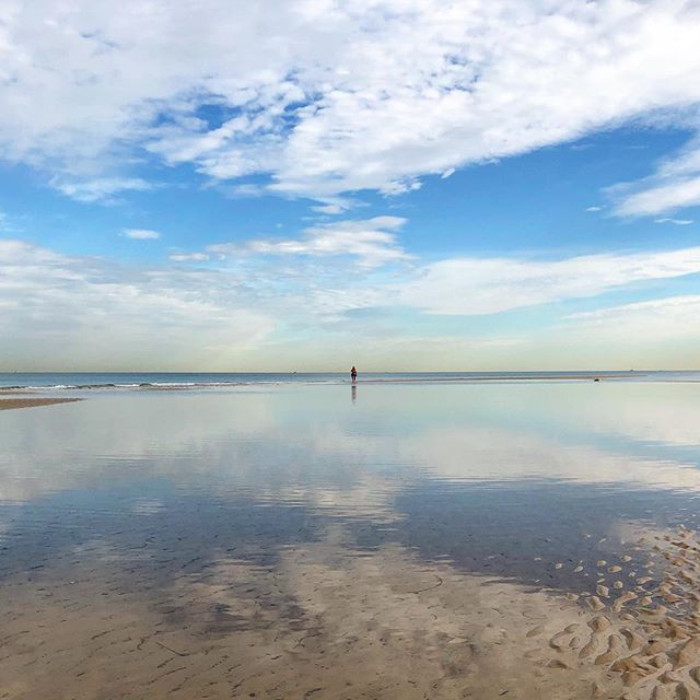 A very still morning at Brighton today. #southaustralianbeaches #duckpond #ocean #beach #reflection #earlymornings #adelaide #southaustralia ift.tt/2UaTAmJ