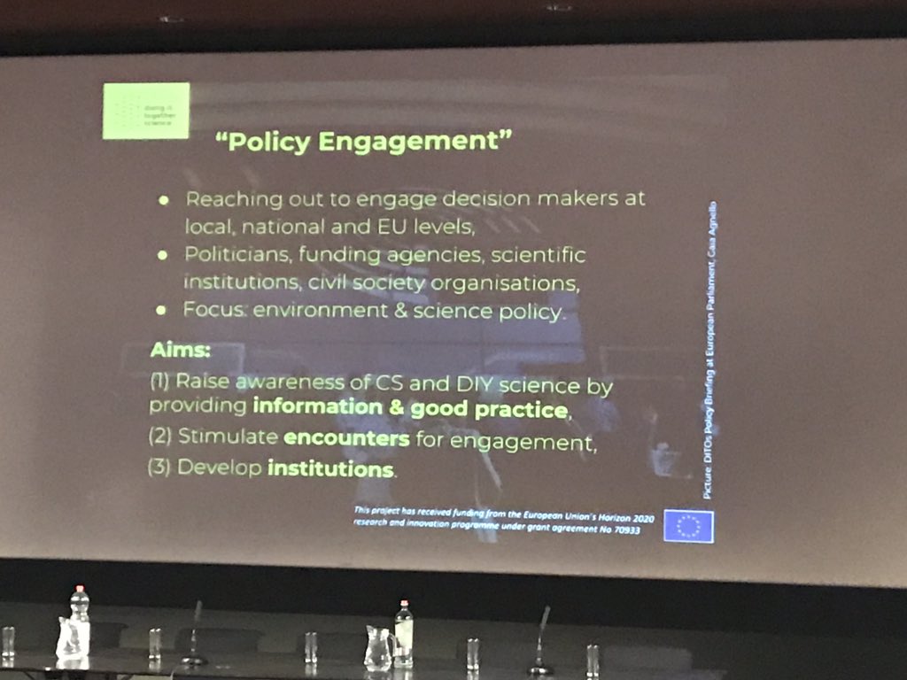 RosaAriasAlv's tweet photo. Amazing the work on connecting #policy and #citizenscience done by DITOs and coordinated by ECSA. Really necessary to embed our work in #HorizonEurope #bottomup #SwafS #data #monitoring #RRI #H2020 #DITOsfinal @claugobel 🔎🔏 https://t.co/N3Gld8nhlv