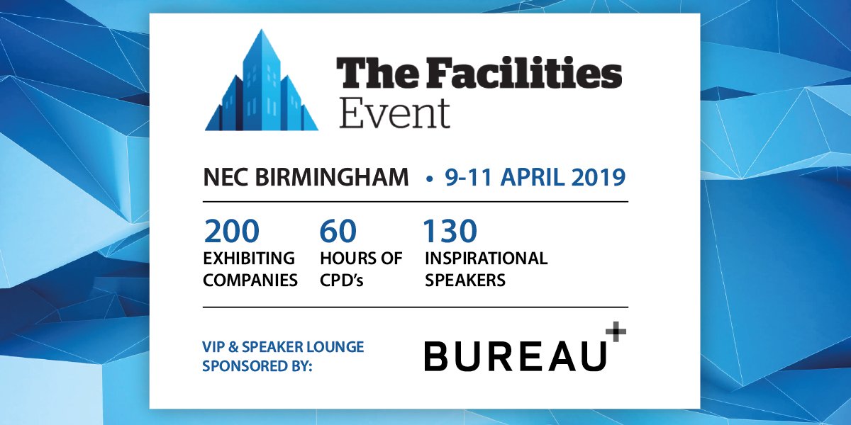 YourBureau's tweet photo. Excited to be sponsoring the VIP and Speaker lounge of this year’s @FacilitiesEvent in Birmingham which will feature innovative furnishings by Ophelis, @sixteen3_ltd and @Orangebox_LTD .
Stay tuned for more updates from the event!
#FacilitiesEvent https://t.co/vY6C4NOMKl