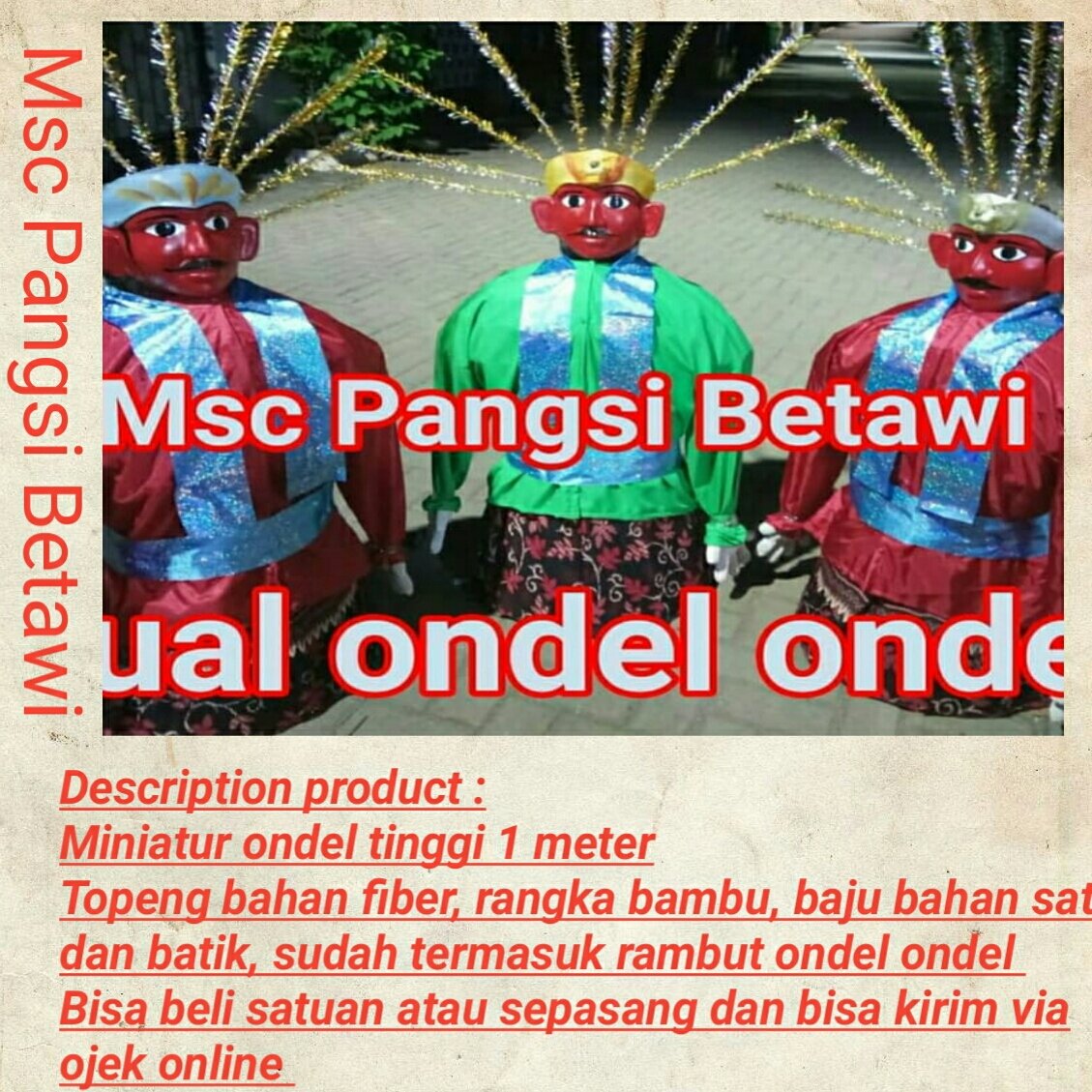 mscpangsibetawi's tweet photo. #ondelondel https://t.co/Lv3AjMG21T