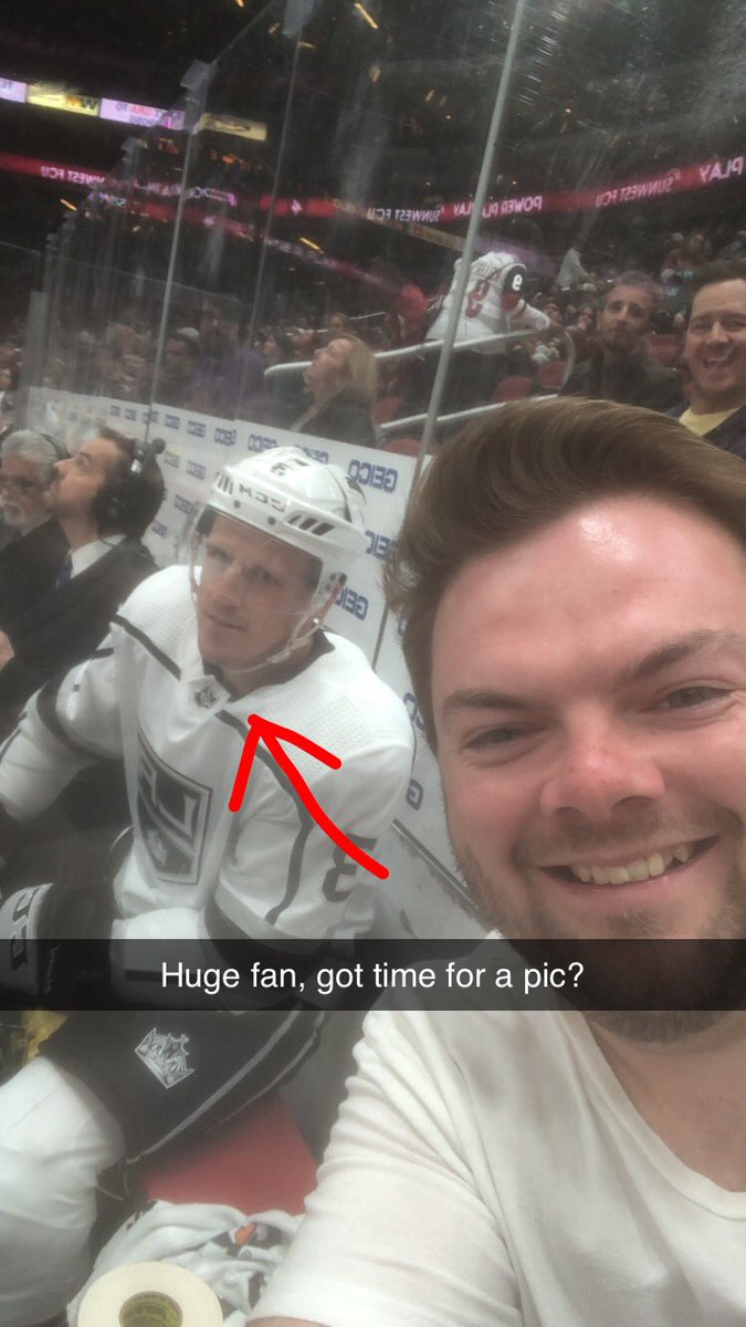 brad_nasty's tweet photo. @BizNasty2point0 first Yotes game was a blast. Where does a guy go to buy u a pink Whitney??? https://t.co/EptESGWqTl