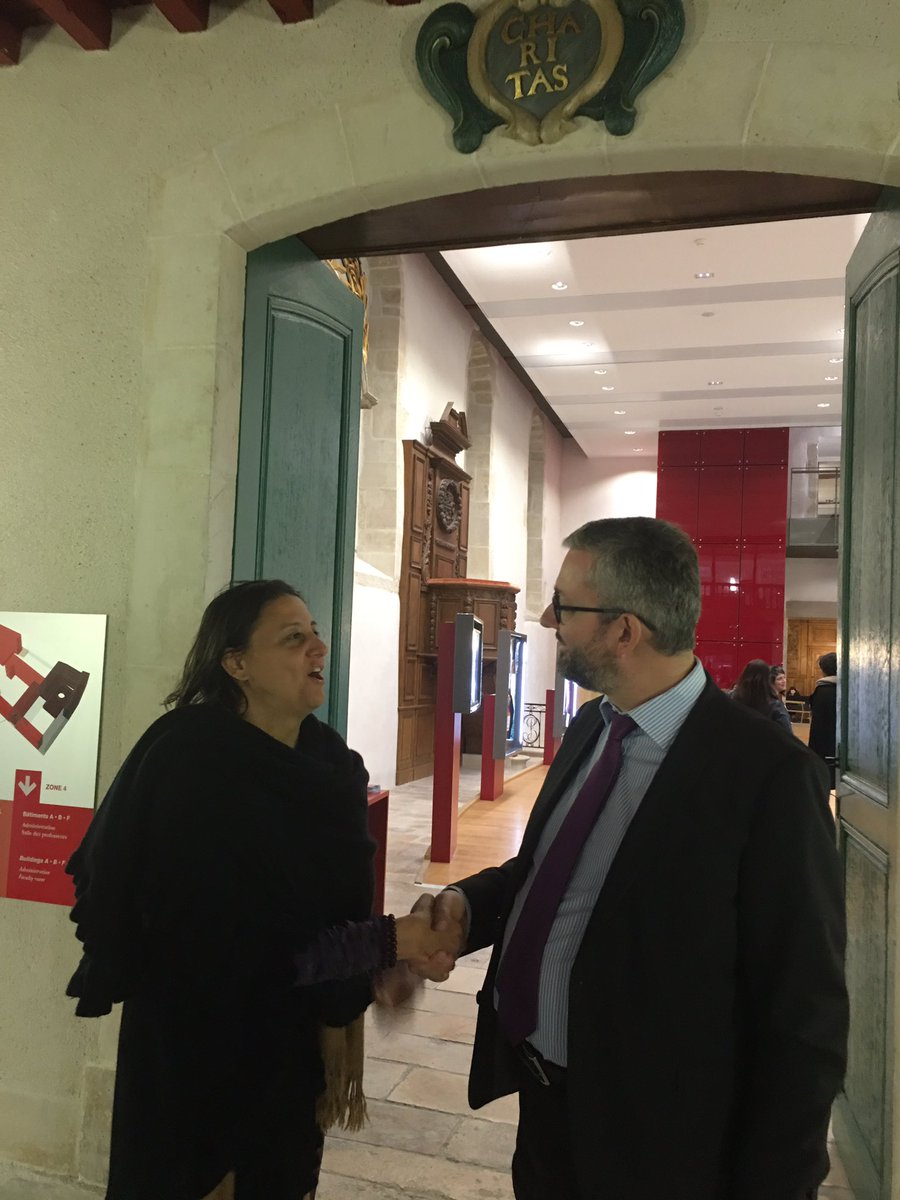 ccLFSF's tweet photo. Merci a Olivier Ponchon directeur adjoint de Sciences Po Reims pour une belle visite du campus! https://t.co/g5kD0RVEim