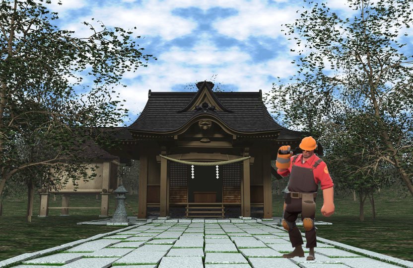 StarryMQ's tweet image. @EngineerVisits the Hakurei Shrine. Maybe he left Reimu a donation?