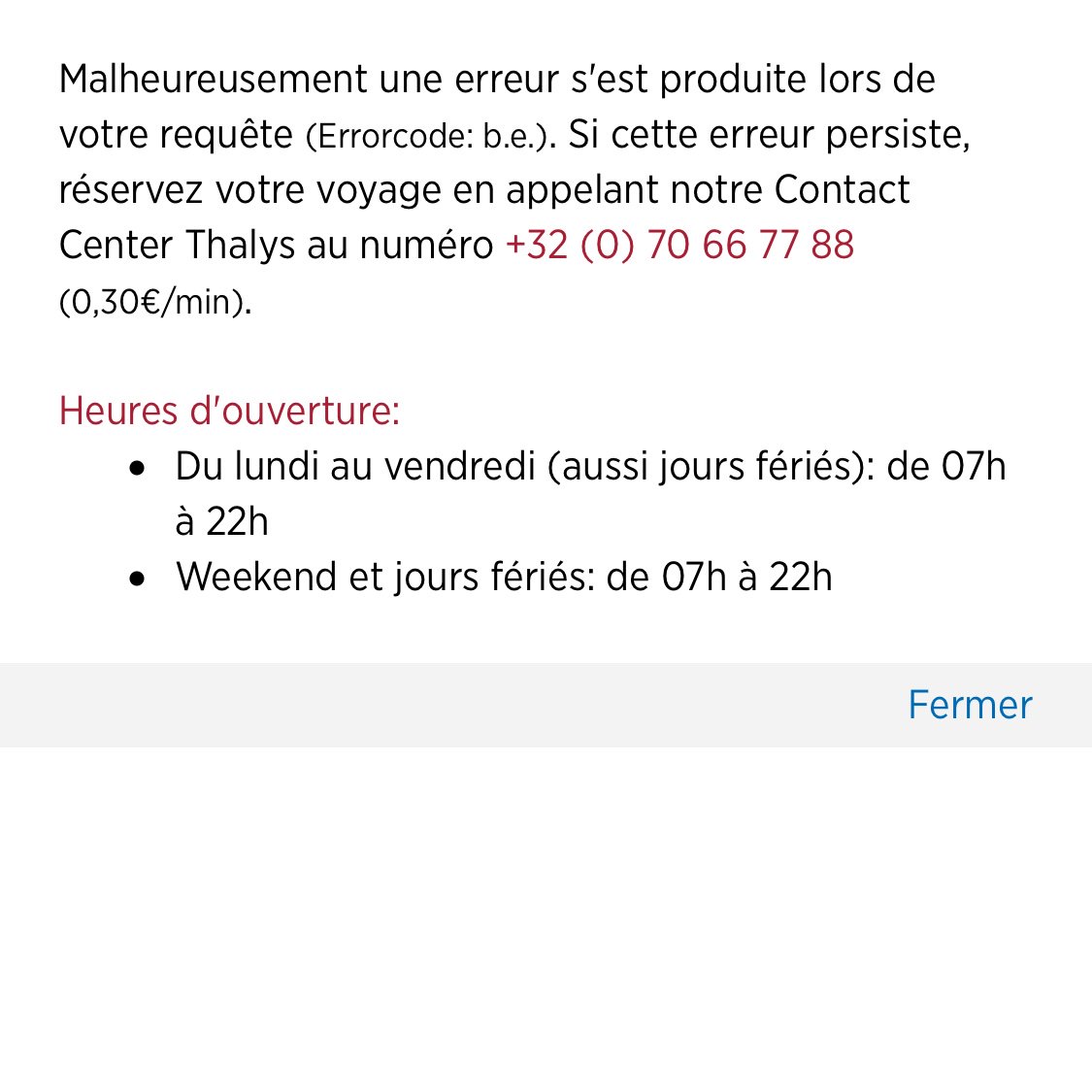 oppression's tweet photo. @thalys_en hello. Thanks for the new app. Unfortunately it’s hardly better than the previous one? Could you please fix it? Every time I try to exchange a ticket, it fails. Almost in 2020 I can’t believe you cannot make something as easy as exchange ticket on an app... https://t.co/DU1bbCC0RT