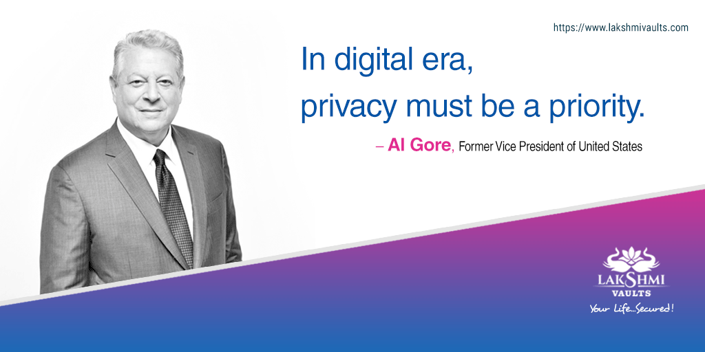 LakshmiVaults's tweet photo. In the digital era, privacy must be a priority. – Al Gore
Lakshmi Vaults mobile app's vital priority is your privacy.  Download app here,
App Store: https://t.co/ucMphCpJFx
Google Play: https://t.co/M1o3WPSjc4

#wednesday #privacy #security #safety #LakshmiVaults #datasecurity https://t.co/TS8WI6qlfc