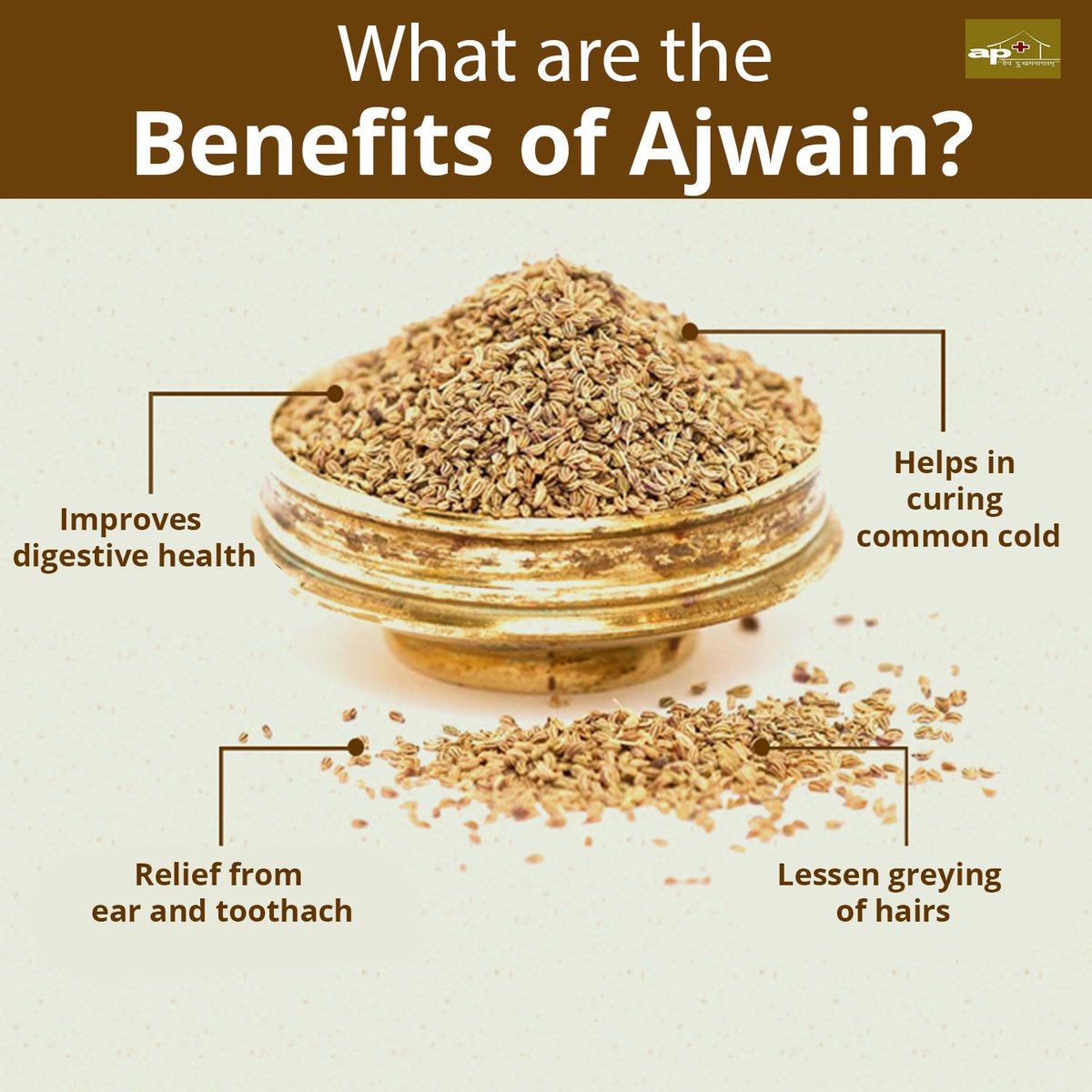 aartiparimal's tweet photo. What are the benefits of Ajwain?
https://t.co/ChW149pYkn
#ajwain #benefitsofAjwain #Ayurvedacharya #AyurvedicTips #APClinic #APClinicVadodara https://t.co/Kf3hGCMxrS