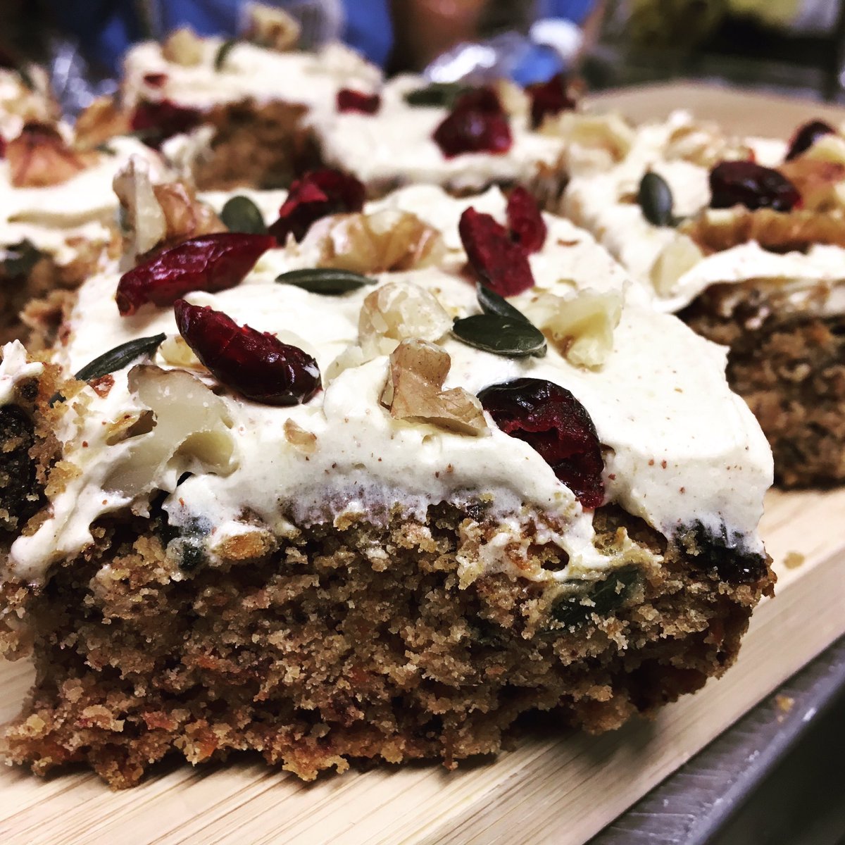 Awesome vegan carrot cake.