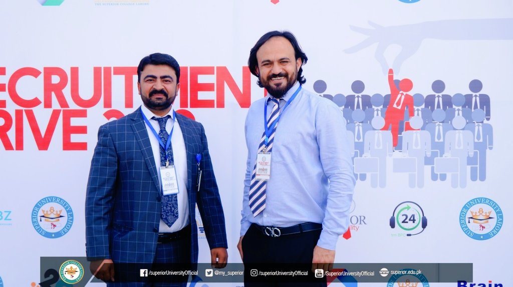 my_superior's tweet photo. And the much awaited day begins! Tayyab Dildar from Universal Solz, Khurram Ikhlaq from Tektiks Innovative Solutions and Faiza Khalil from Cure MD join us for the Recruitment Drive! 
Wishing our CS&amp;IT students all the best!
#RD19 #GoldCampus https://t.co/BFDFSRBkE3